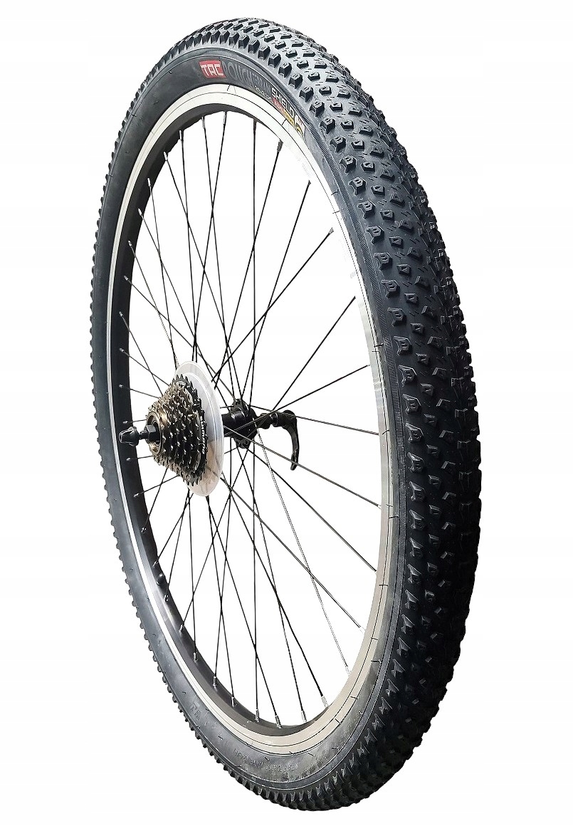 Koło 29 tył czarne stożkowe pod Vb kompletne z wolnobiegiem V7 i ogumieniem