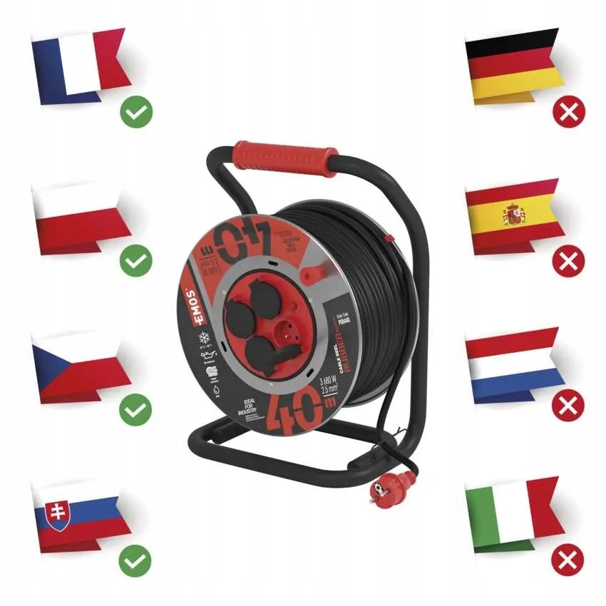 Emos Buben Kov. 4Z 40M 2, 5MM Guma/ Neopren 1908544000