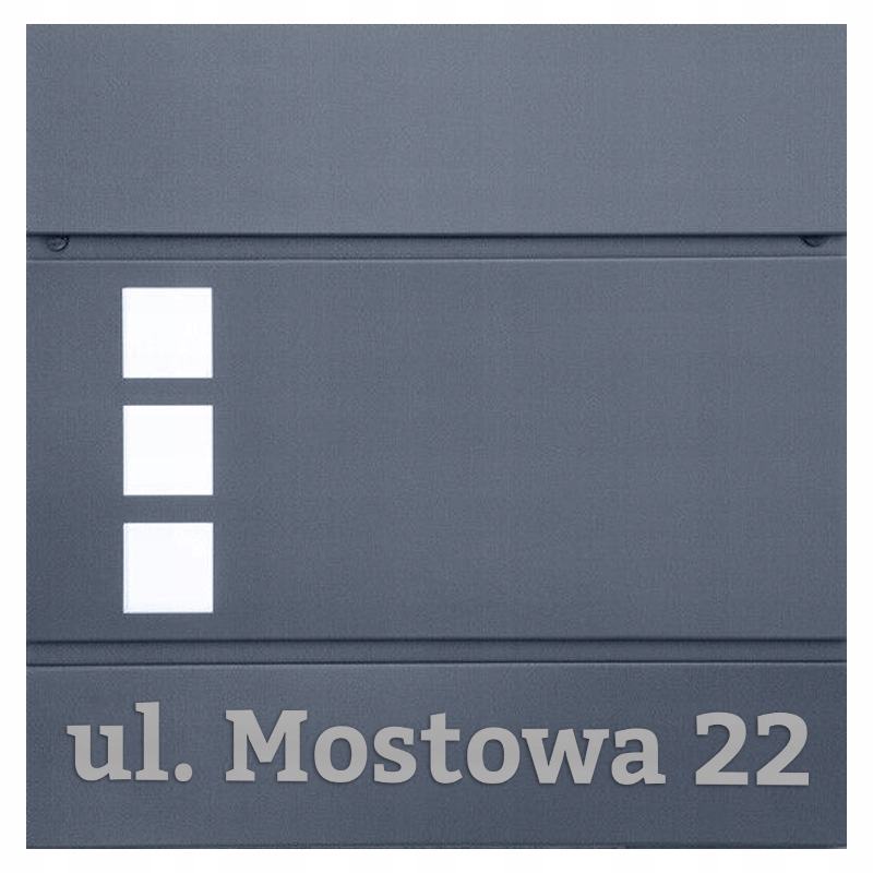 Poštovní Schránka Poštovní Antracit Číslo Domu Gravírování Pevná Voděodolná