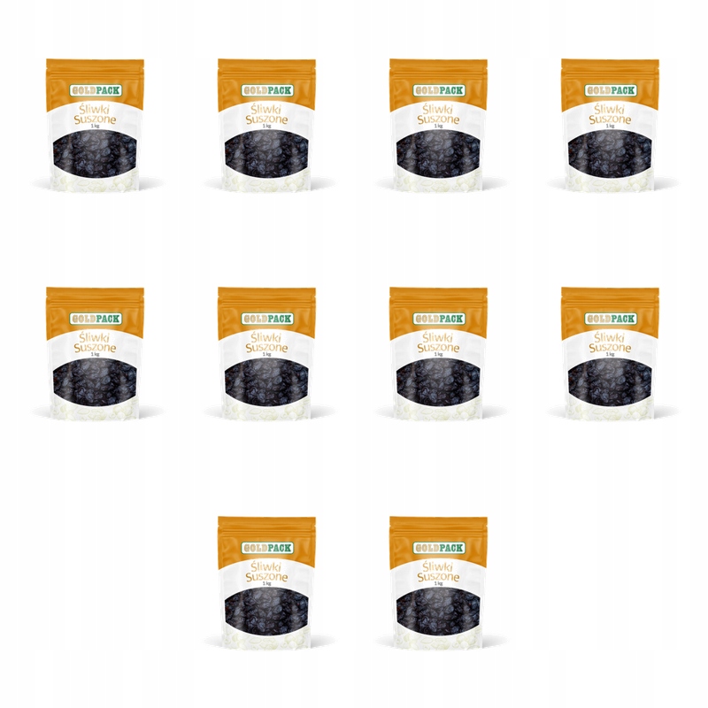 GoldPack śliwki suszone 1kg X10