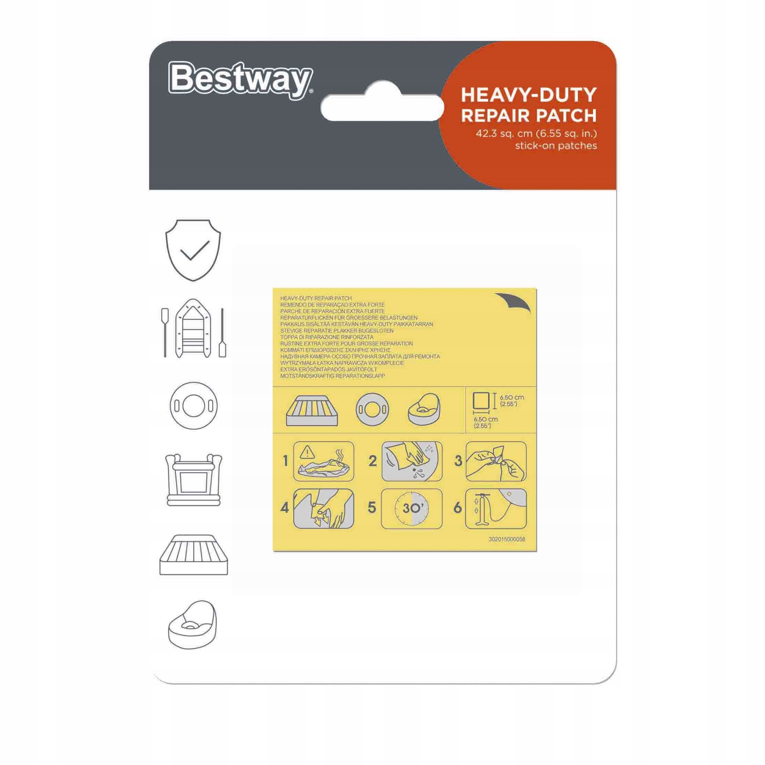 ZESTAW ŁATEK NAPRAWCZYCH 10 SZTUK BESTWAY 62068 Producent Bestway