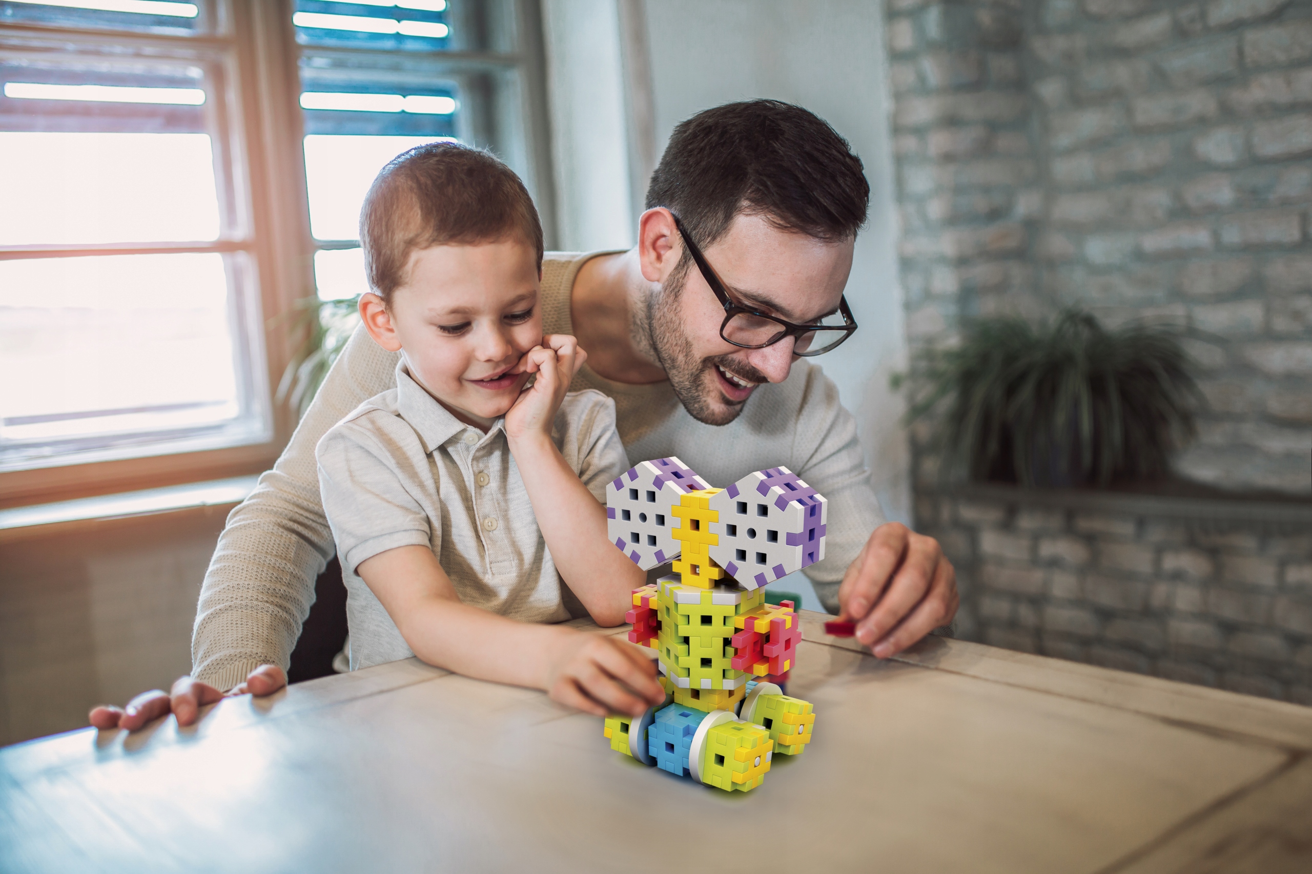 KLOCKI KONSTRUKCYJNE Wafle MELI Basic Constructor 200 elementów Seria Constructor