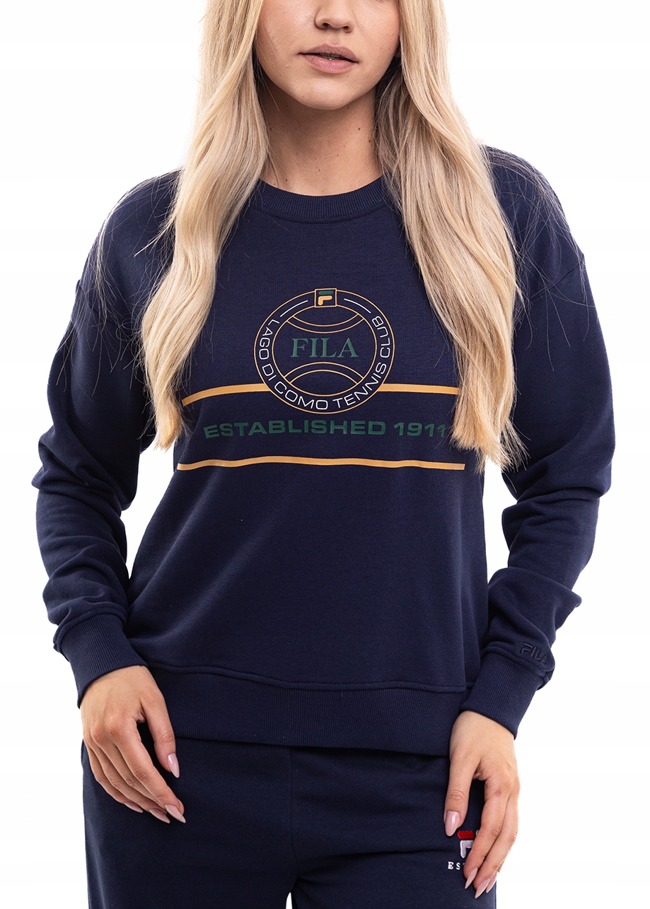 Mikina Fila bez kapuce Bavlněná Sportovní Pohodlná Svetr vel L