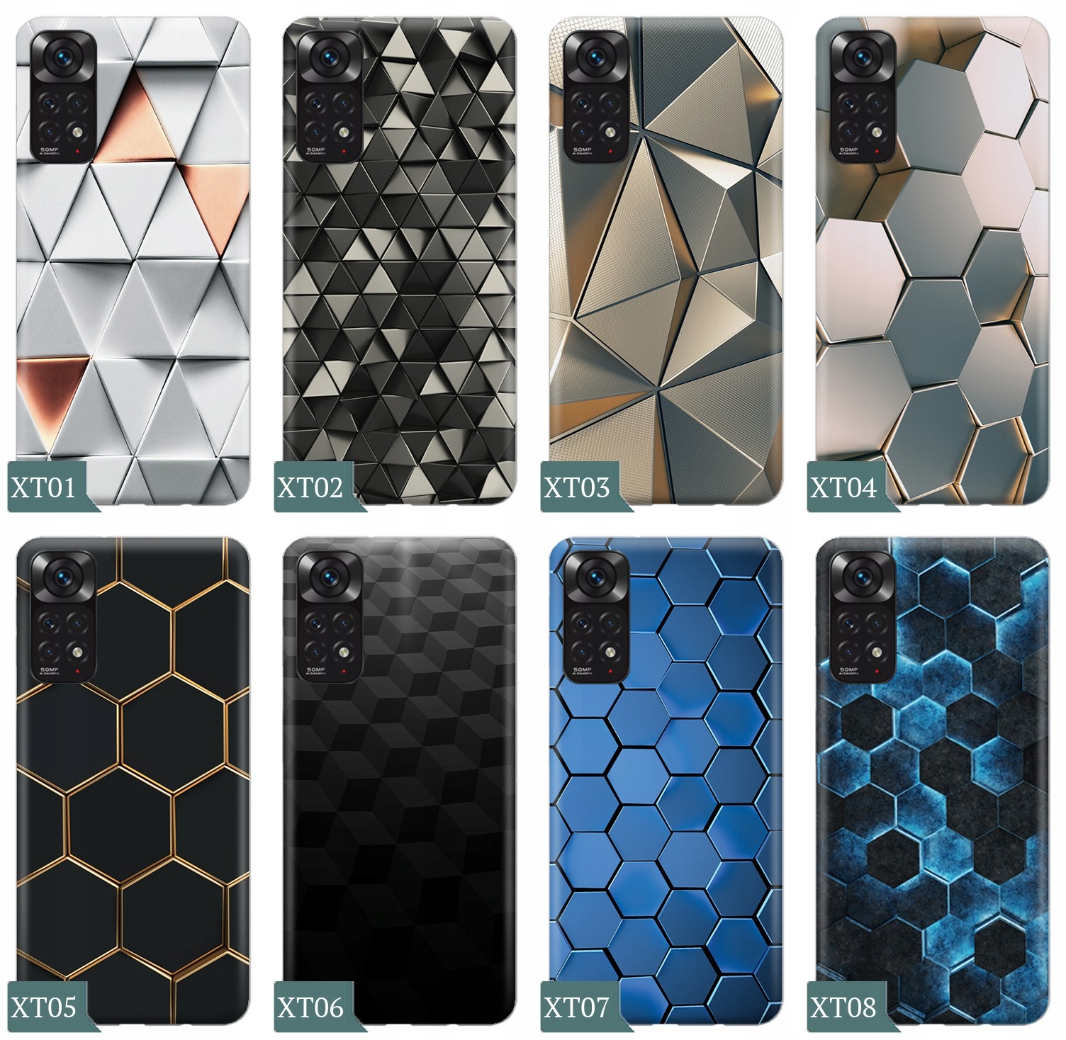 ETUI do Xiaomi Redmi Note 11 / 11s + SZKŁO WZORY Dedykowana marka Xiaomi