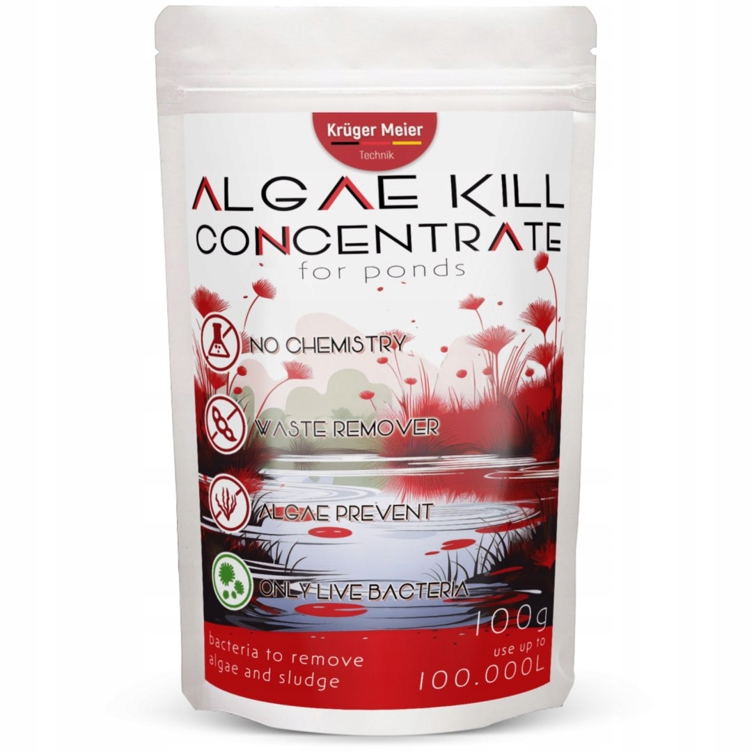 Kruger Meier Algae Kill 100 g – přípravek na řasy a usazeniny při dně jezírka