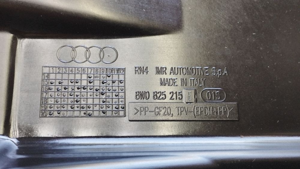 Audi A4 S4 B9 8W cover chassis side 8W0825215E
