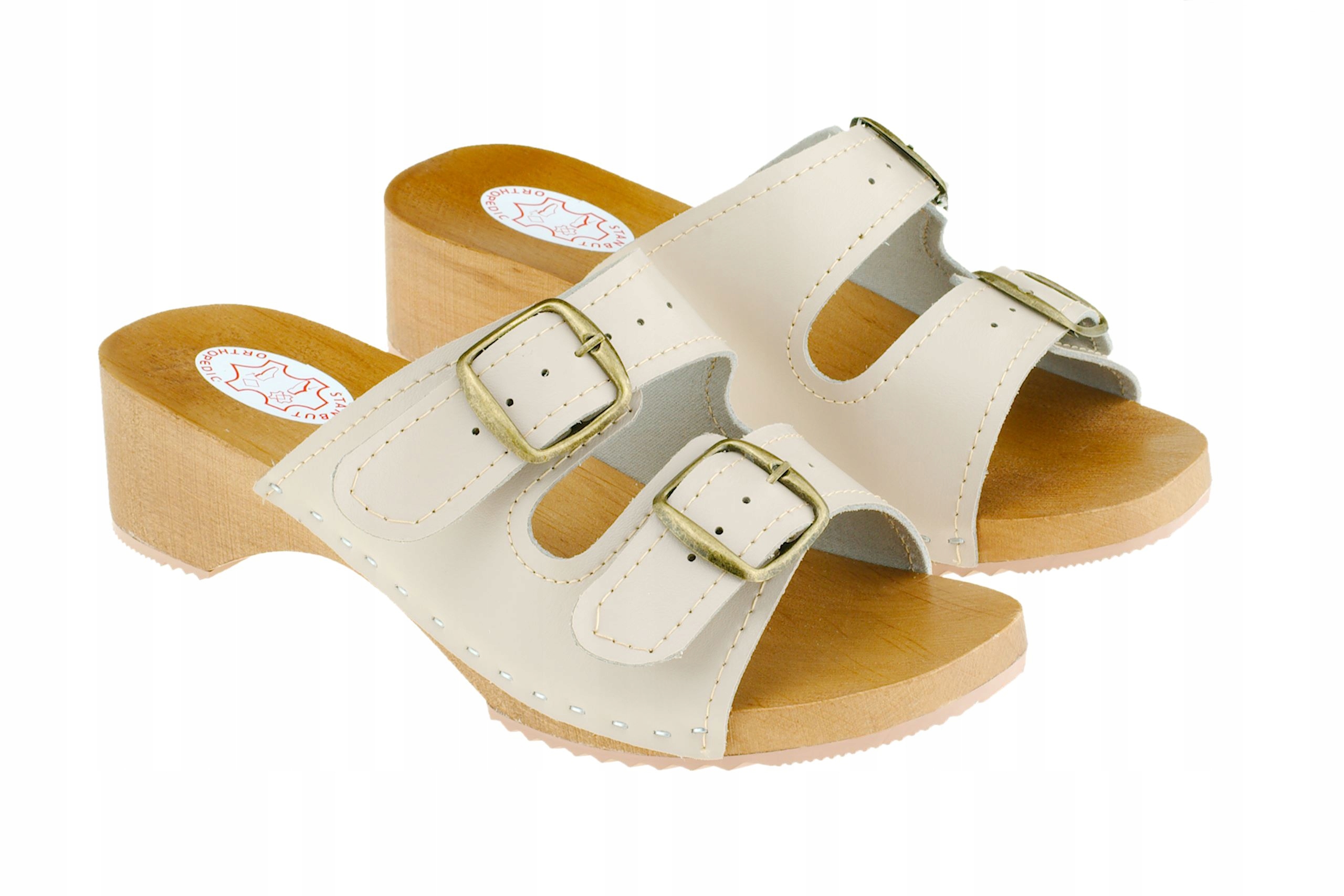 

Trepy damskie z podwójną regulacją, Beżowe 35