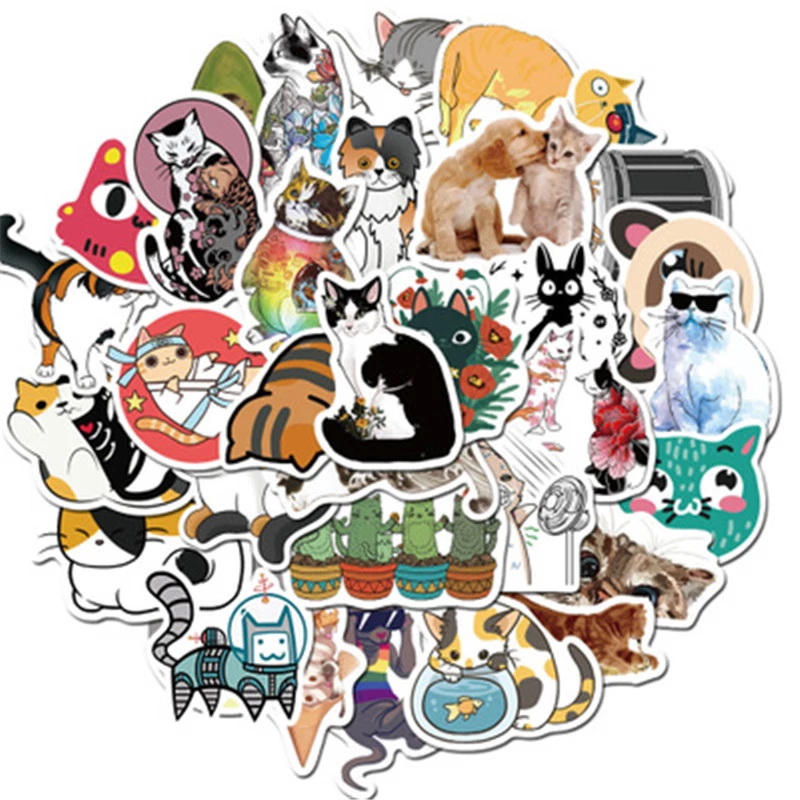 

Sticker Bomb Naklejki Na Laptopa MIX Koty 50 szt