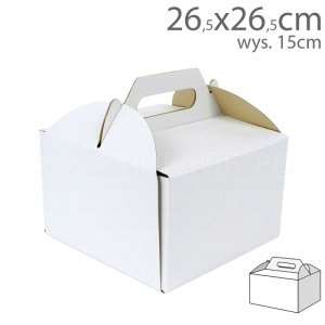 

Pudełko Na Tort Ciasto Z Rączką Box 26,5X26,5X15