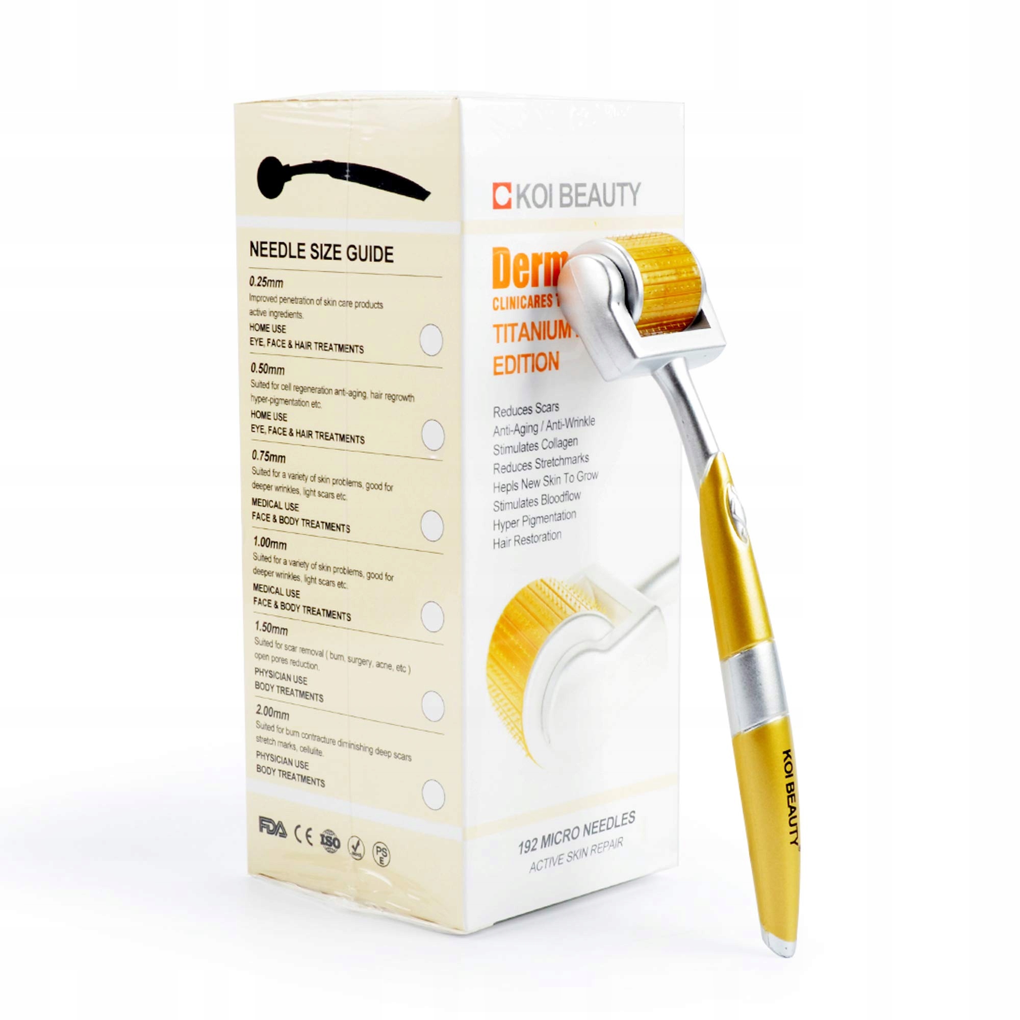 Koi Beauty Derma Roller Wałek Do Twarzy 0.5 MM