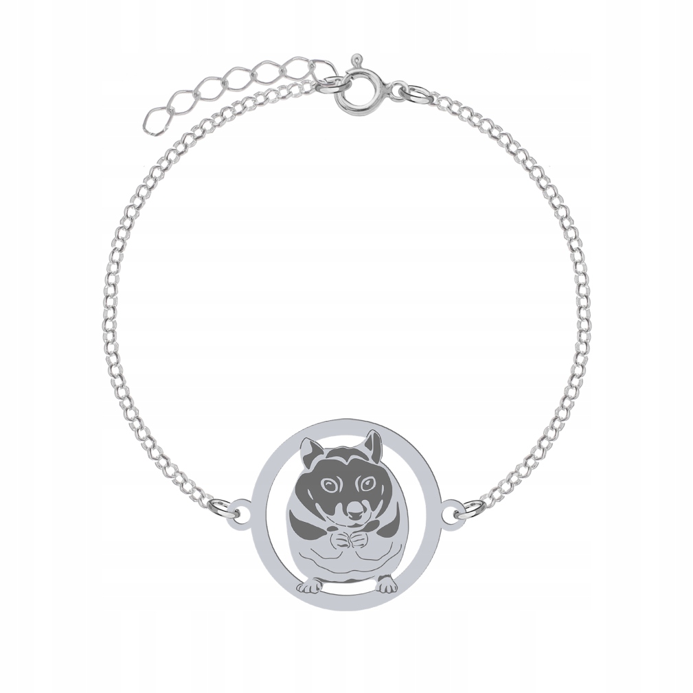 Stříbrný náramek s křečkem 925 Dárek Šperky Žena Gravírování Bonus