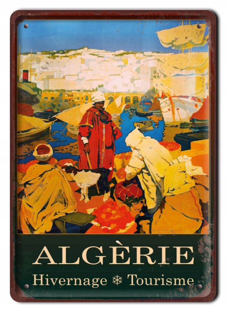 Algieria Plakat Metalowy Obrazek #13822