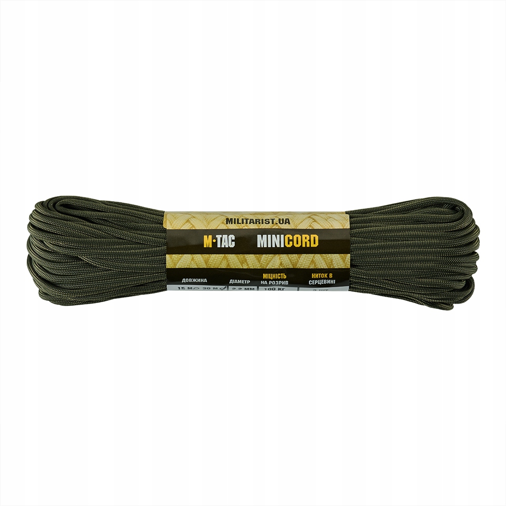 M-Tac Paracord Taktyczny 550 type III 30m Ranger Green
