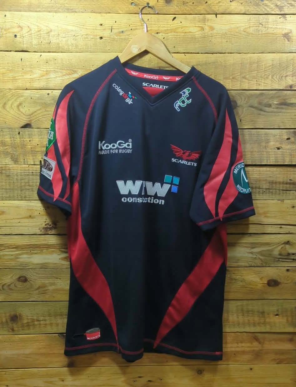 Koszulka Domowa Drużyny Rugby Scarlets Z Sezonu 2008/09 Kooga.