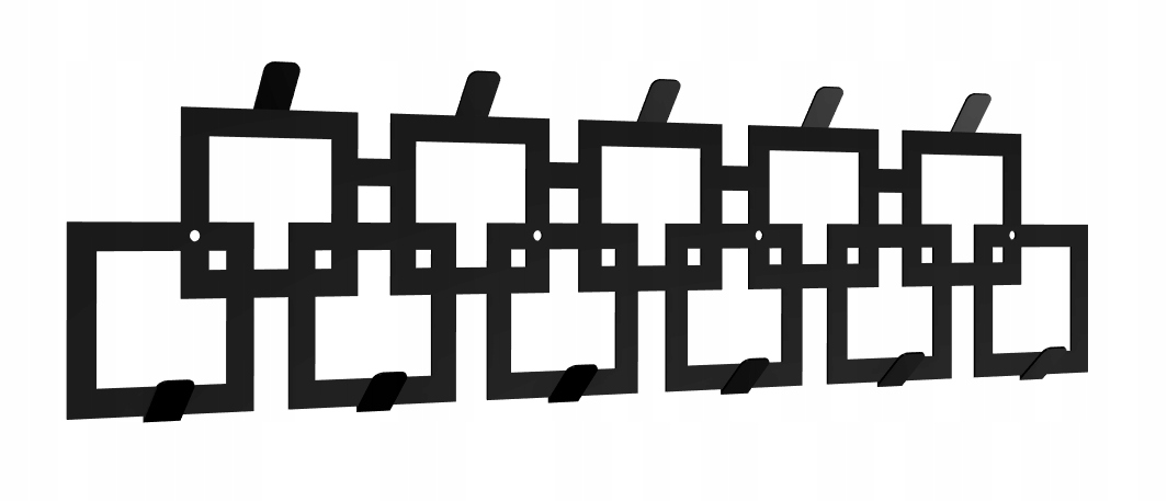 

Wieszak na ubrania ręczniki Kwadraty 11 Wieszaków