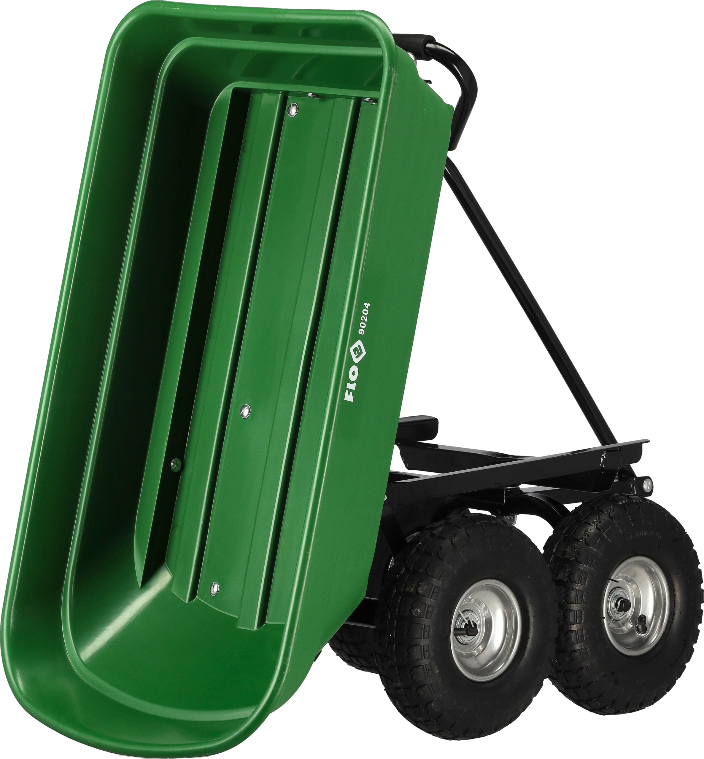 WÓZEK OGRODOWY UNIWERSALNY FUNKCJA WYWROTKI 150KG Marka Flo