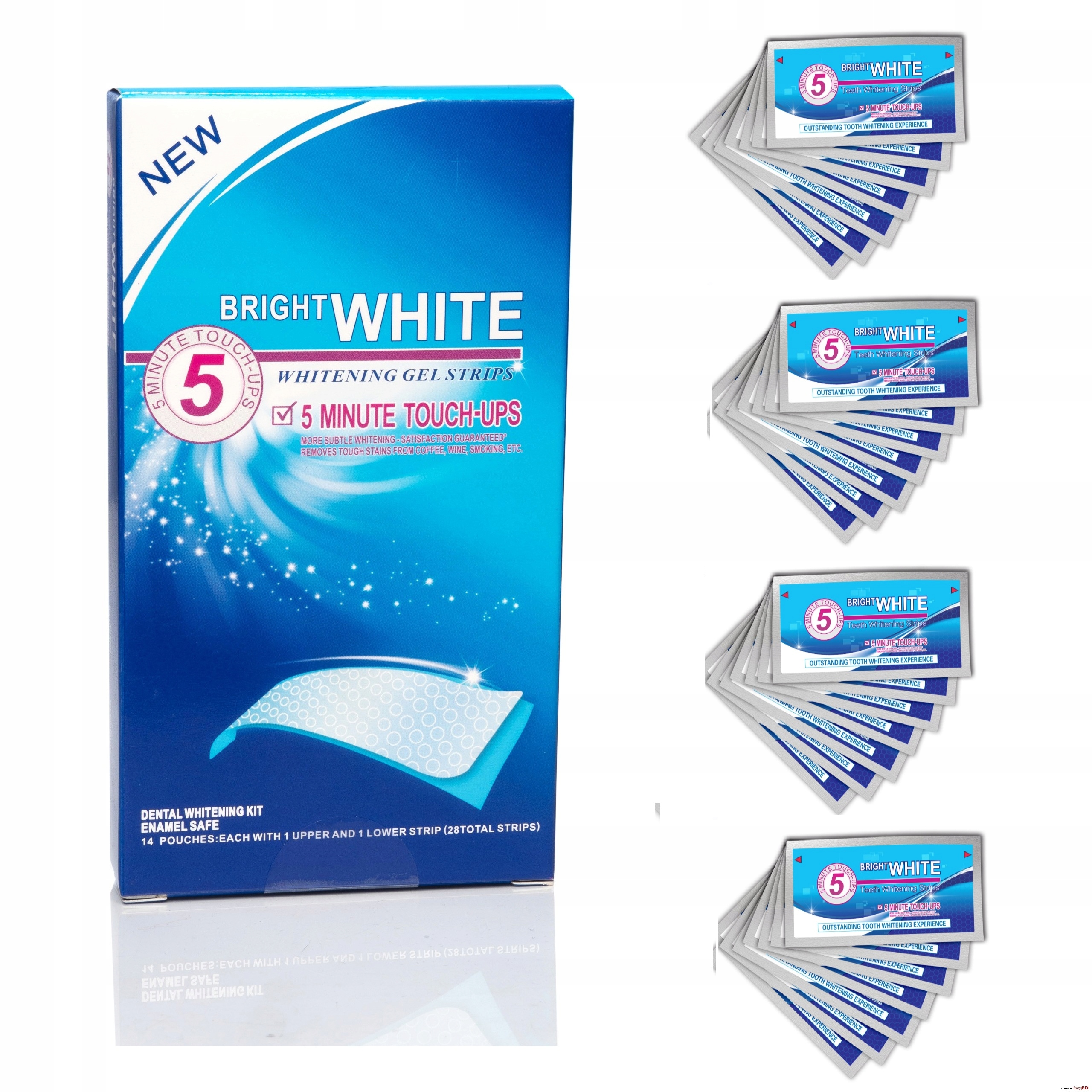 Paski Wybielające Bright White New 56 szt. (28 saszetek)
