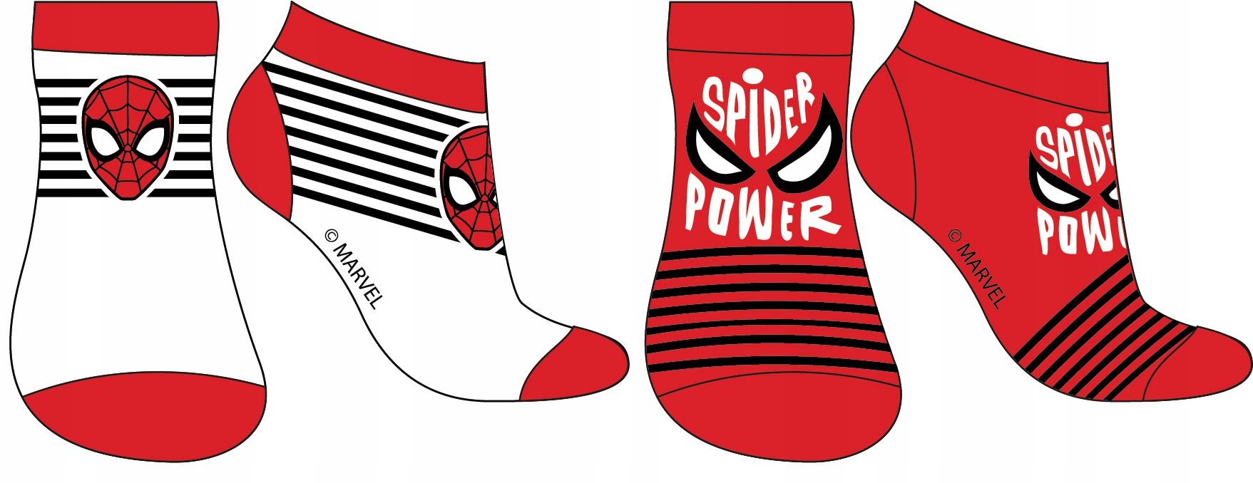 

Spiderman Zestaw 2-PAK Skarpetki Stopki 23/26