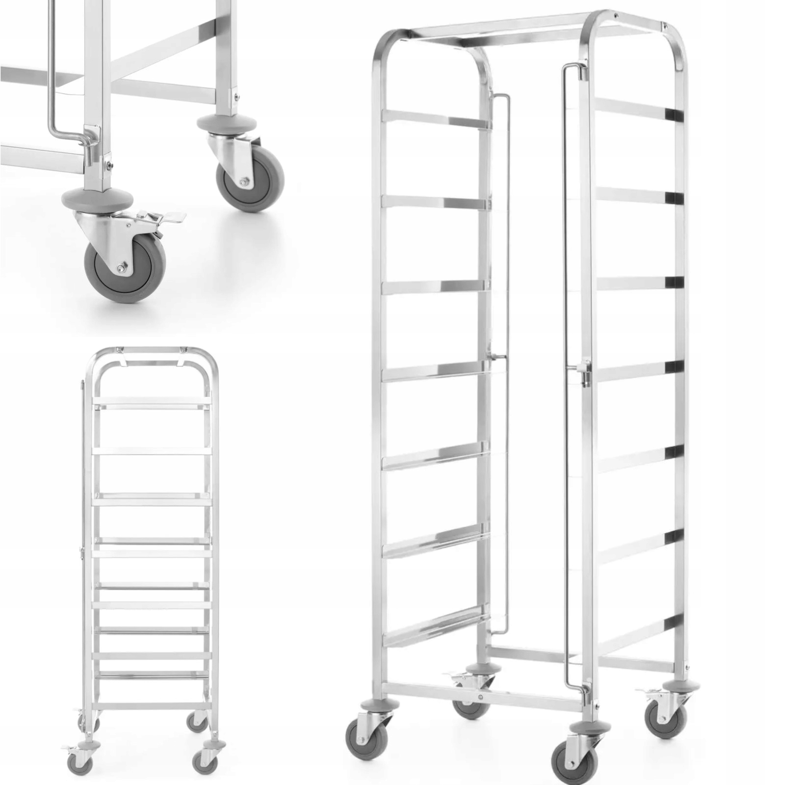 Gastronomický Vozík Hendi Na Koše Do Myčky Nádobí, 7 Kusů Ocel