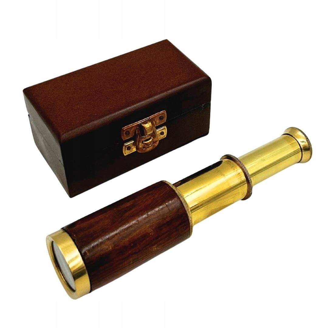 Luneta Mosiężna w Pudełku Drewnianym HT06