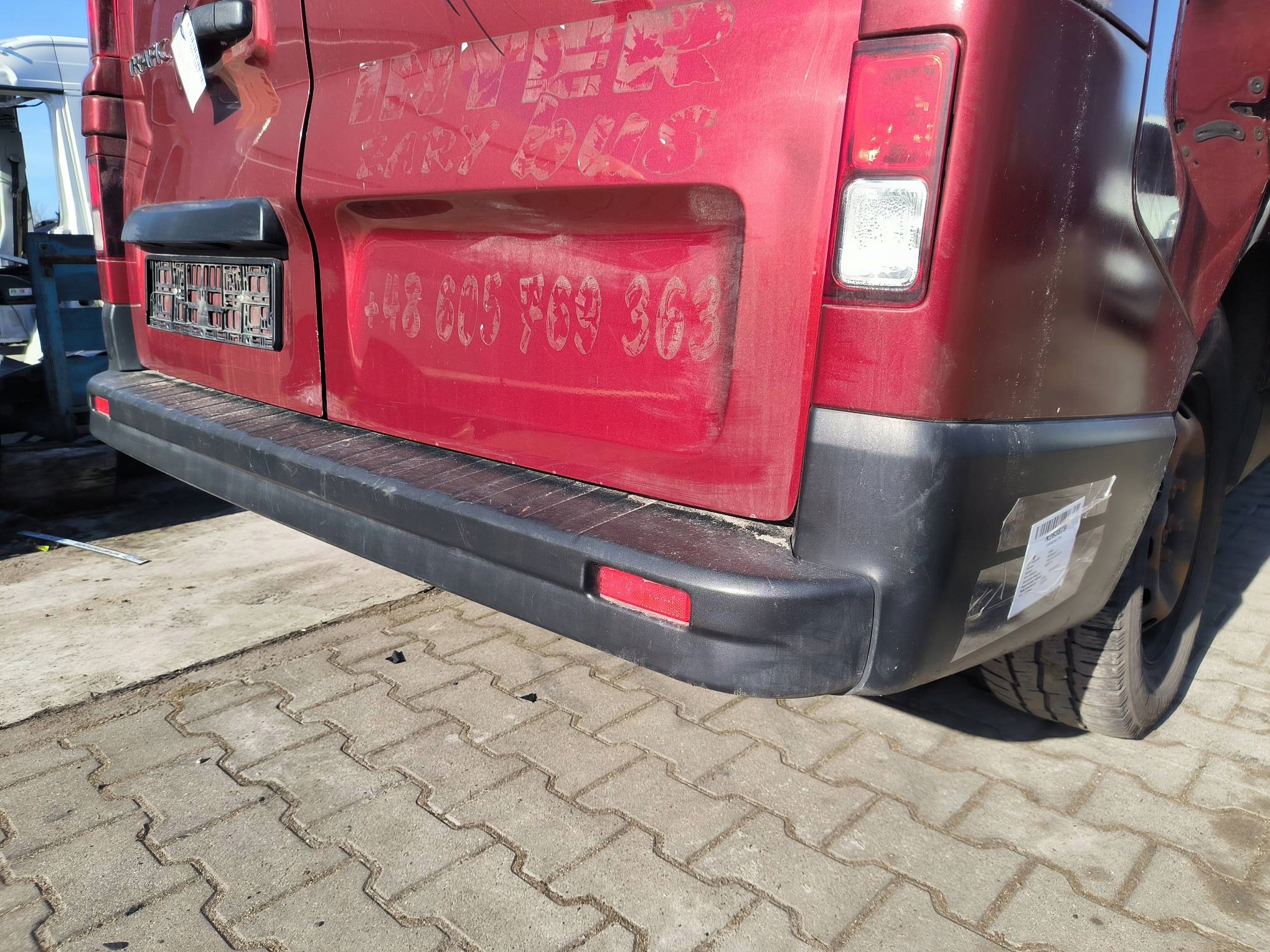 bumper rear part RENAULT TRAFIC III LIFT