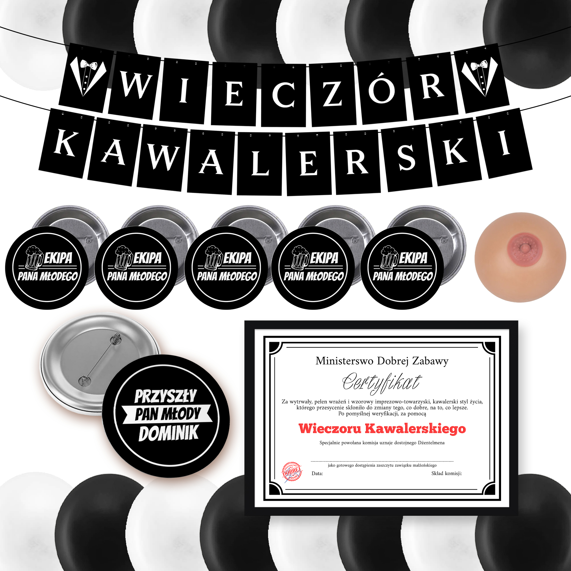

Zestaw Na Wieczór Kawalerski Z Certyfikatem Y2
