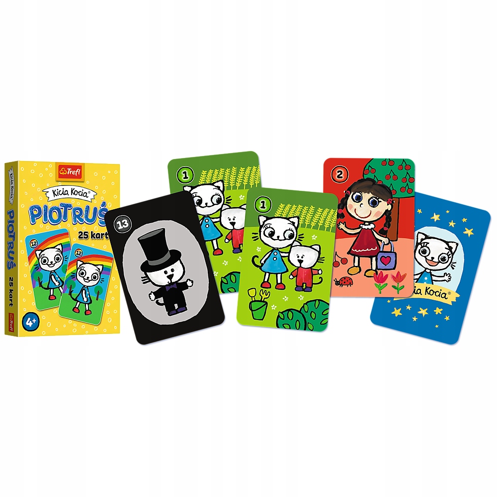 KARTY DO GRY GRA PIOTRUŚ DLA DZIECI KICIA KOCIA 4L+ TREFL Wydawca Trefl