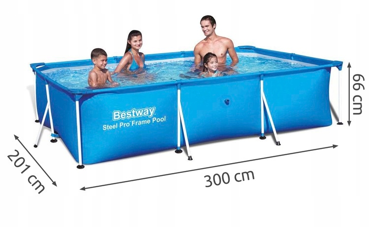 basen STELAŻOWY 300x201x66cm 8w1 Bestway | 56411 — 12