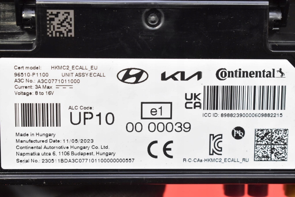 control unit module ECALL 96510-P1100 KIA SPORTAGE 5 V 21-25