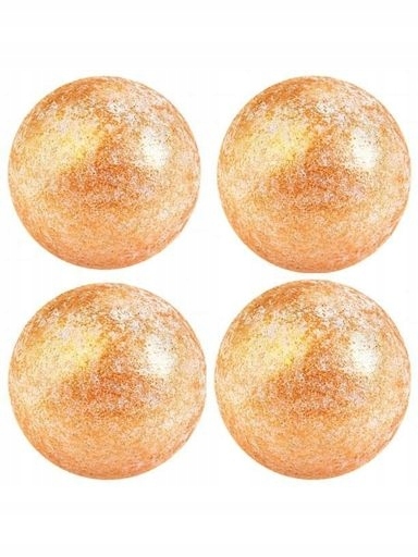 Levně udanewypieki Dekorativní Čokoládové Koule Zlatá perla 4 ks