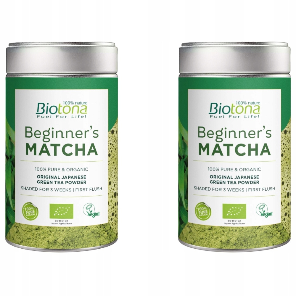 2x Herbata Zielona Matcha Japońska Beginners Bio 80 g Biotona