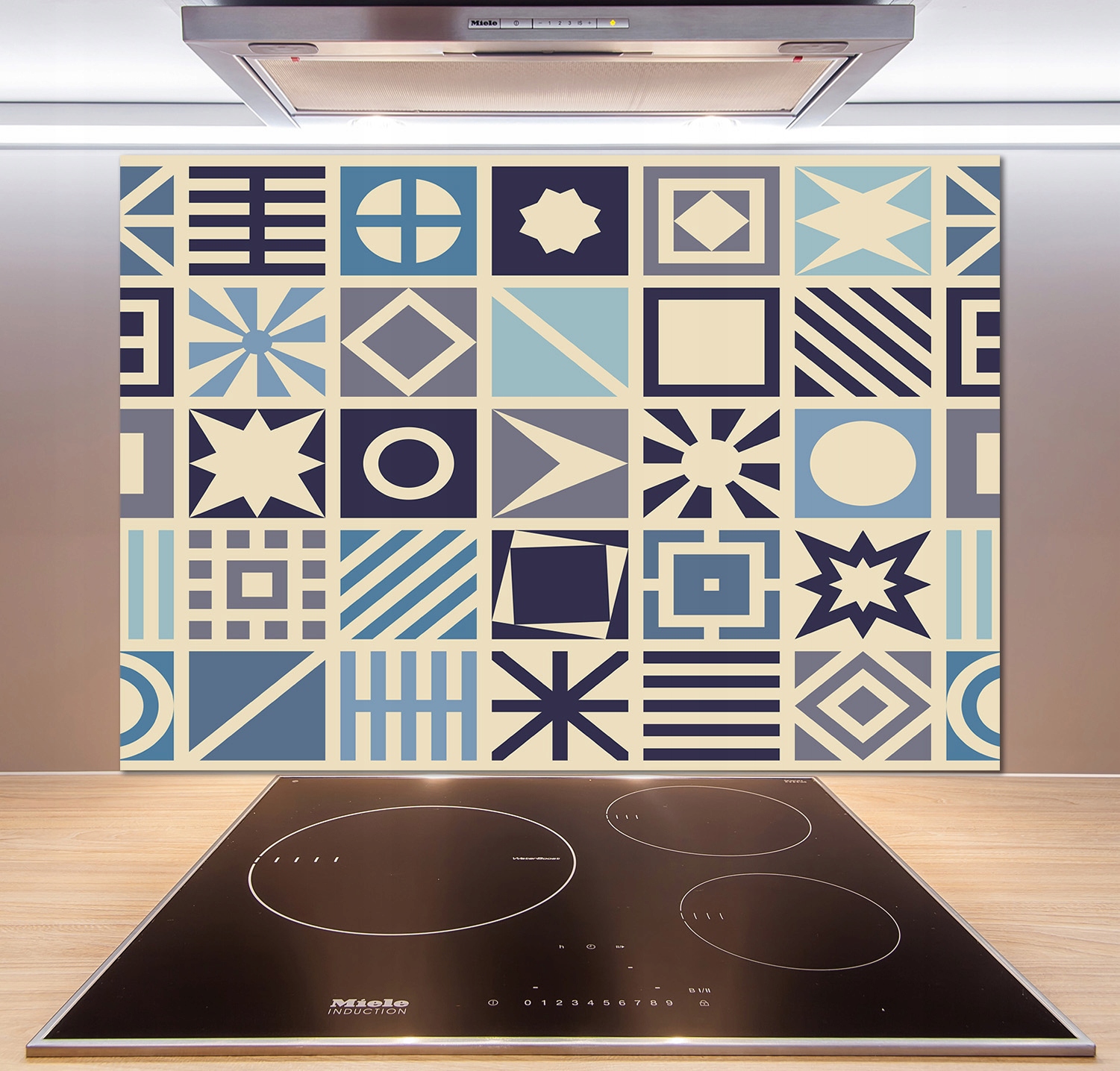 

Panel do kuchni Geometryczne tło 100x70 cm + Klej