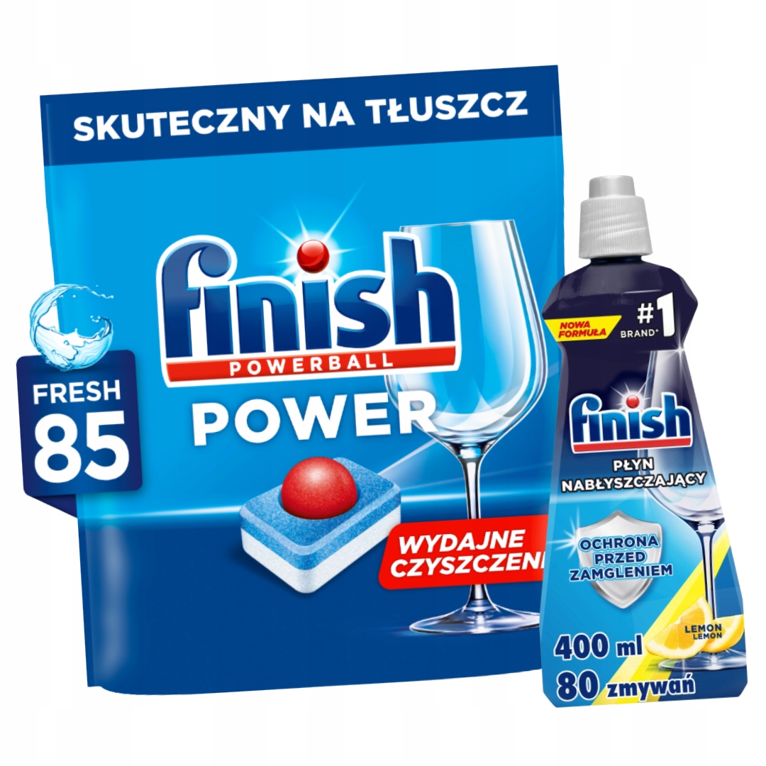 Levně Finish Kapsle do myčky Power All in One Fresh 85 ks Leštíte