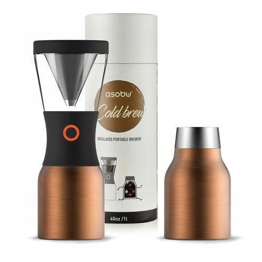 Asobu Cold Brew KB900Copper kávovar s objemom 1 l