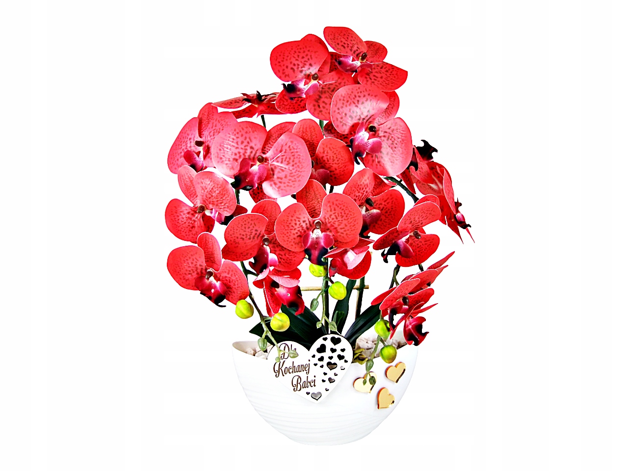 Prezent Na Dzień Babci Storczyk Sztuczny Piękne Kwiaty Żywy Kolor Do Wyboru Liczba sztuk w zestawie 1 szt.