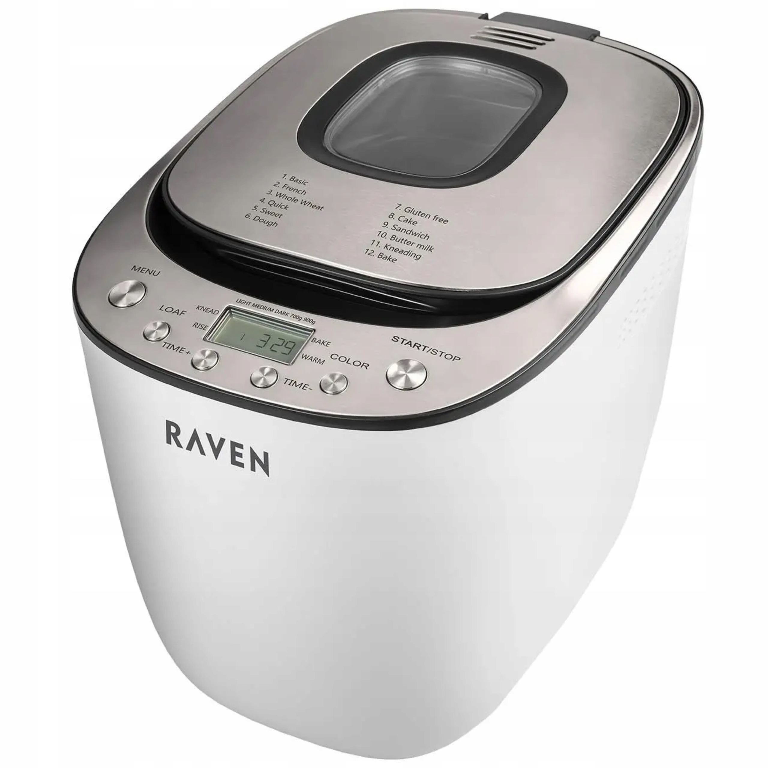 Wypiekacz do chleba Raven EWC001 550W 0,9kg 12 programów