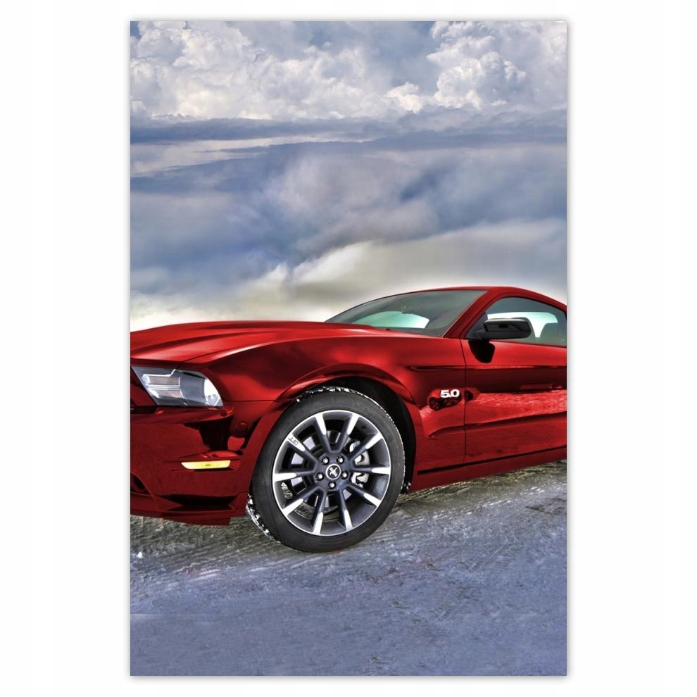

Plakaty 40x60 Czerwony Mustang Śnieg