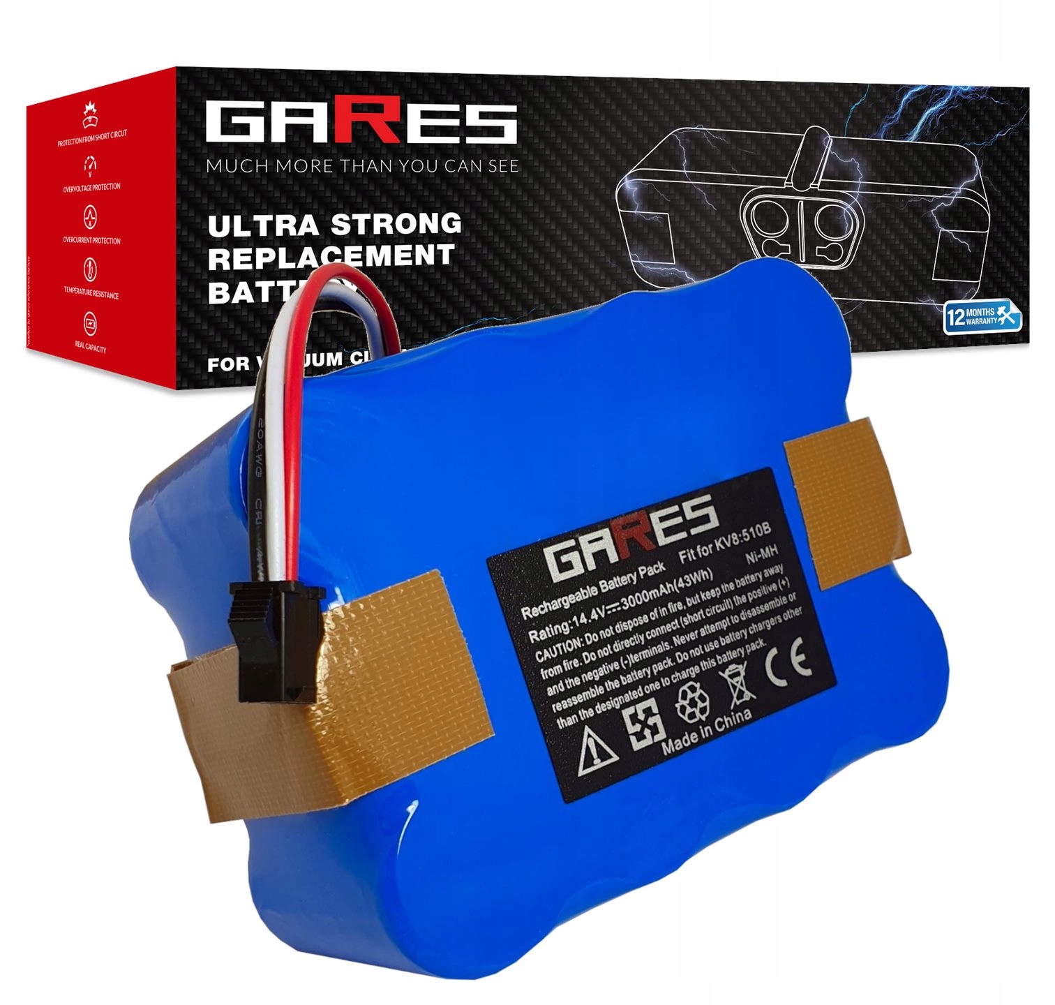 Baterie Akumulátor pro Samba Klarstein Samba Robot S JNB-XR210 14,4V 3Ah