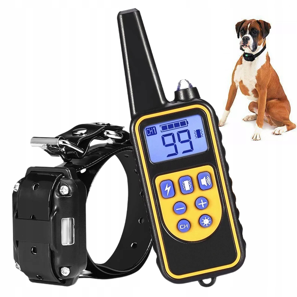 Levně Elektrický Výcvikový Obojek Pro Psa 800 M, Dálkové Ovládání Pro Malého I Velkého Psa