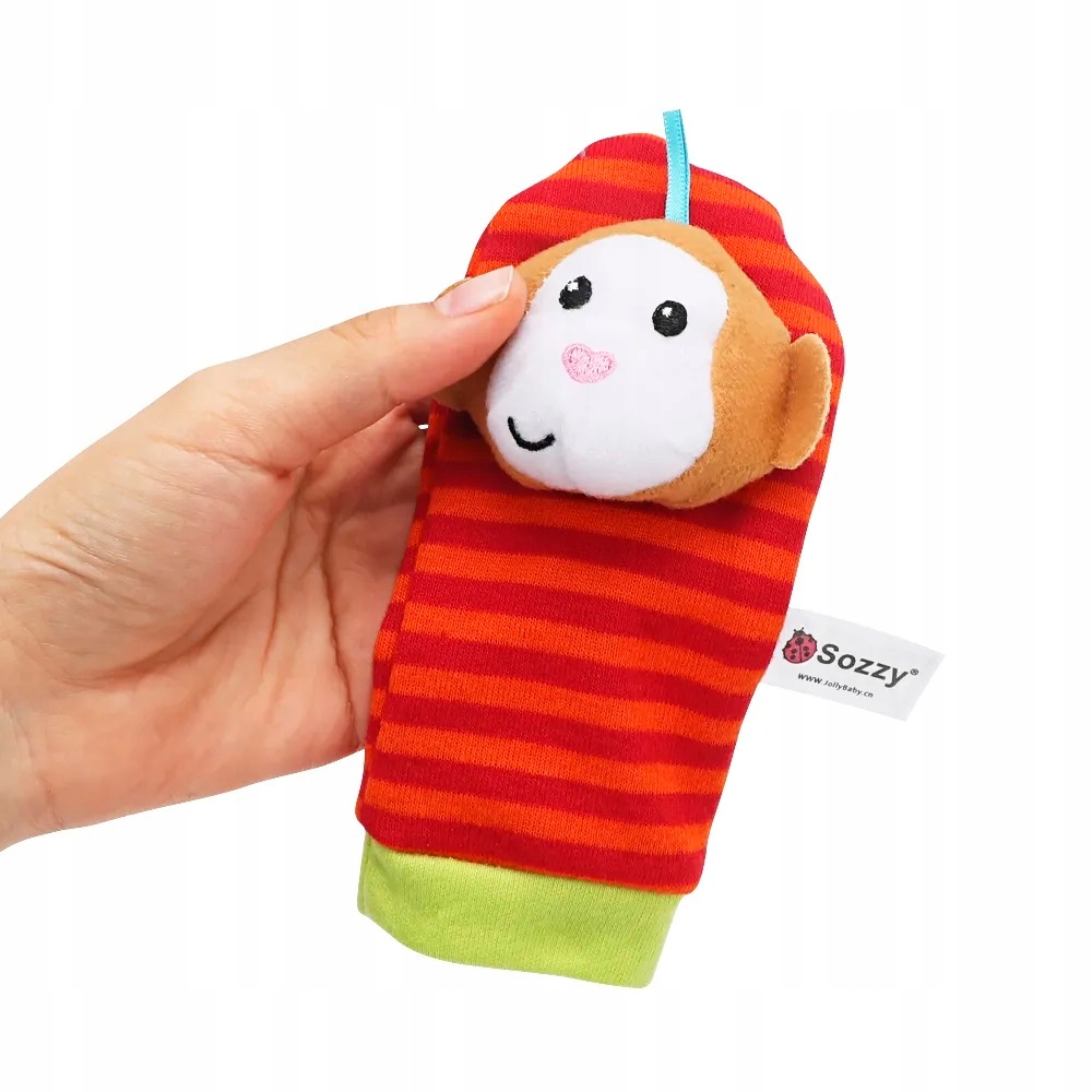 SKARPETKI 3D + OPASKI NA RĄCZKI GRZECHOTKI 4SZTUKI Marka Ikonka