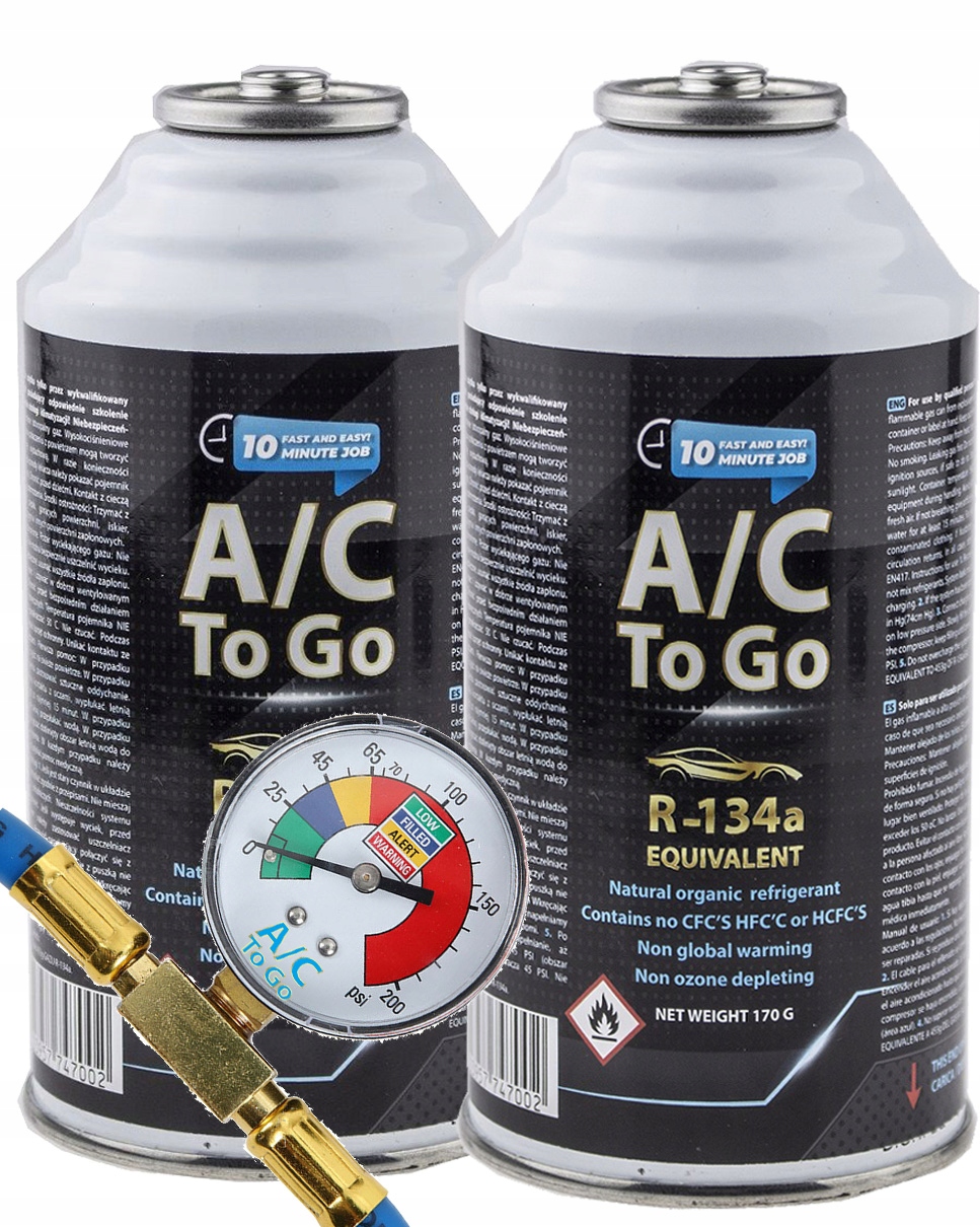 

Zestaw do napełniania klimatyzacji do aut na R134a