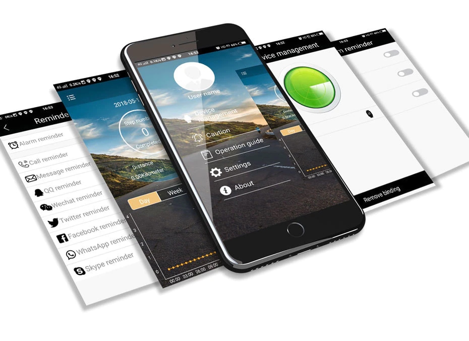 LOKMAT MK18 IP67 SMARTWATCH HYBRYDA KROKI Komunikacja Bluetooth