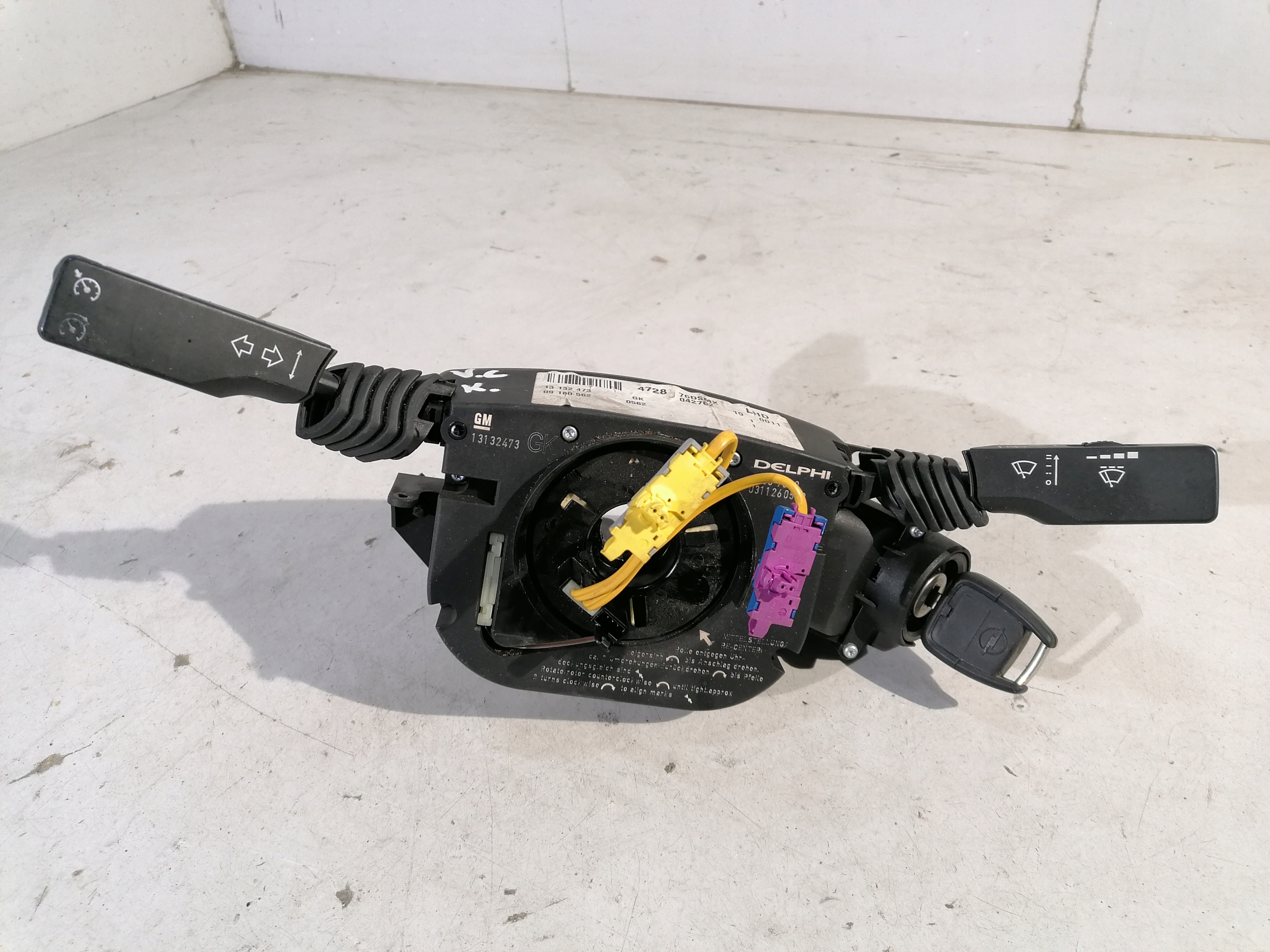 Opel Vectra C steering wheel levers and controls