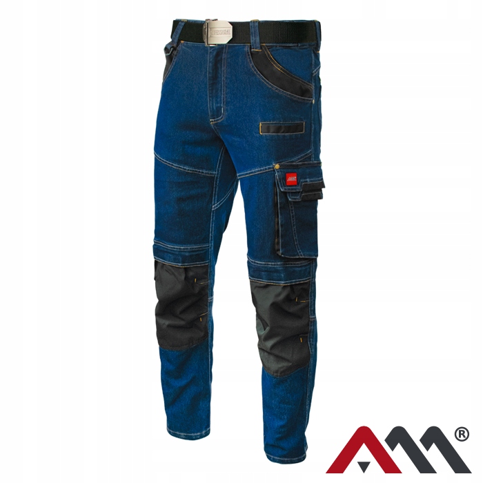 Art.mas spodnie robocze jeans blue do pasa Colemann L