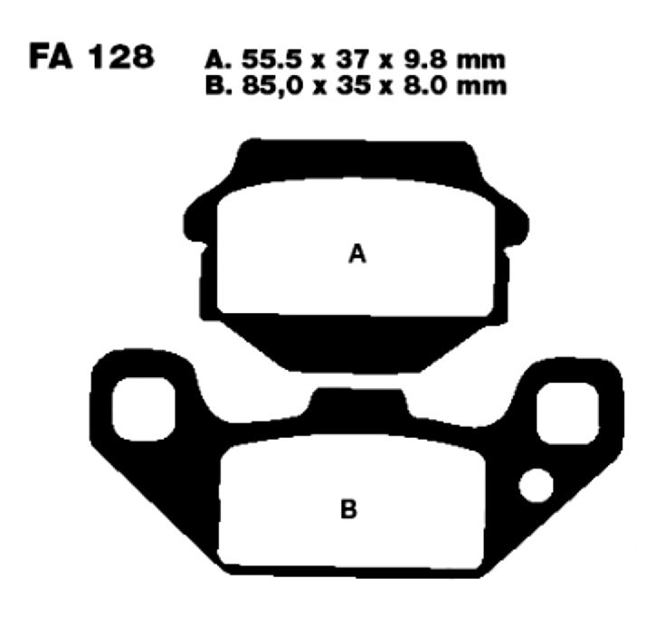 Brzdové Destičky Kawasaki Kef 300 Lakota Sport Kfx 250 Suzuki Lt 500