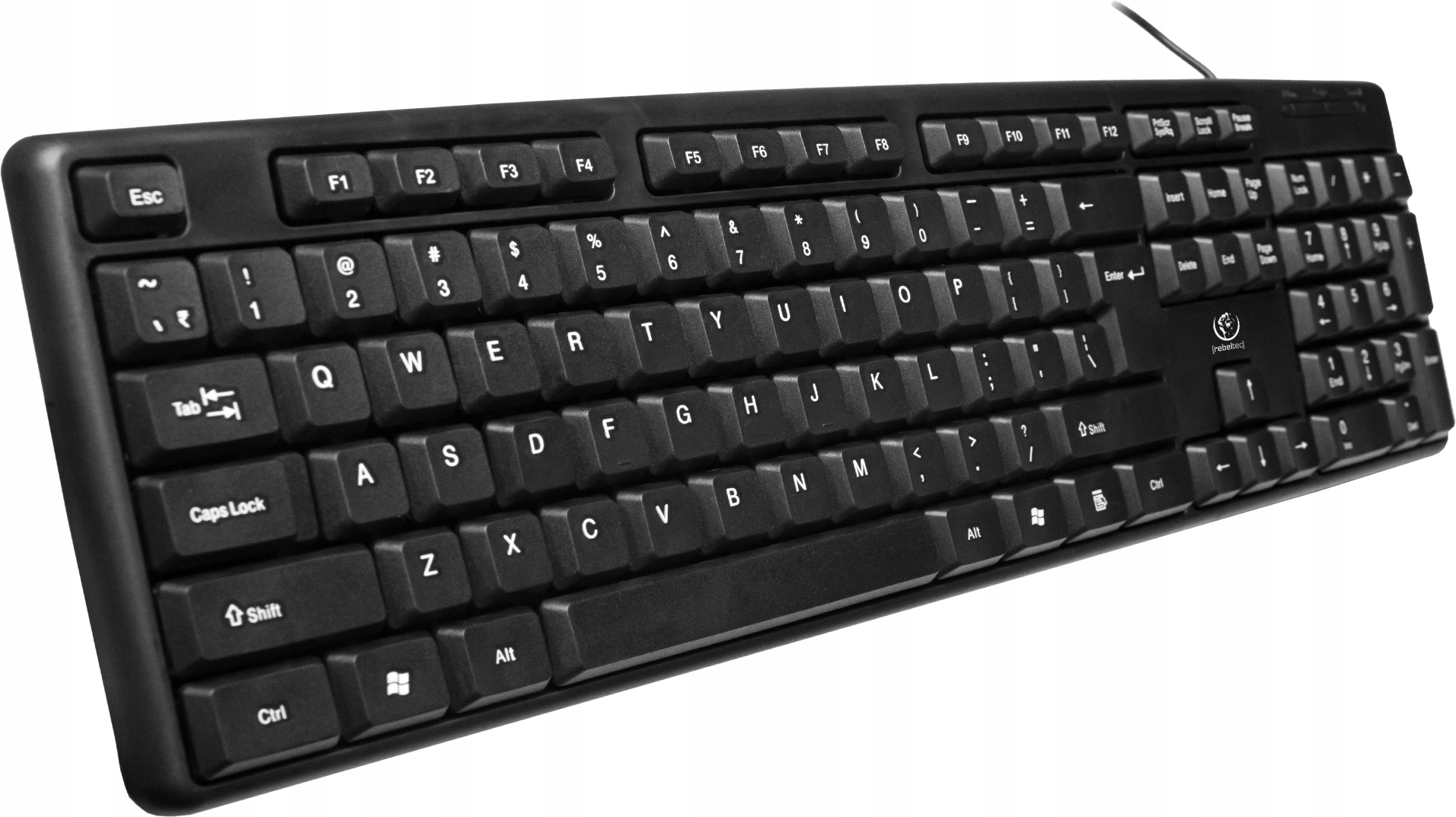 Klawiatura przewodowa Rebeltec Uno Usb czarna