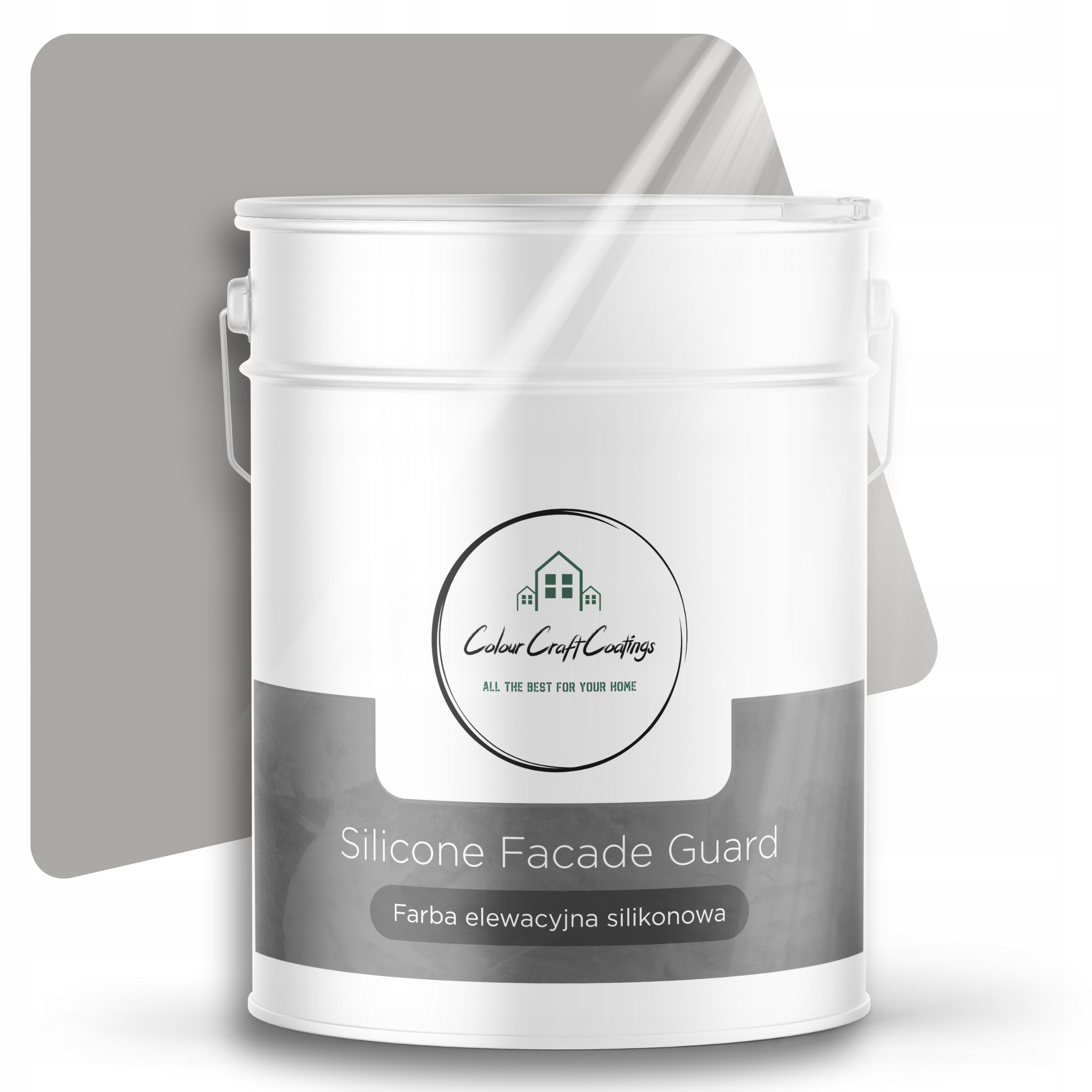 Fasádna Farba Silikónová Vonkajšia Šedá 10 L F274