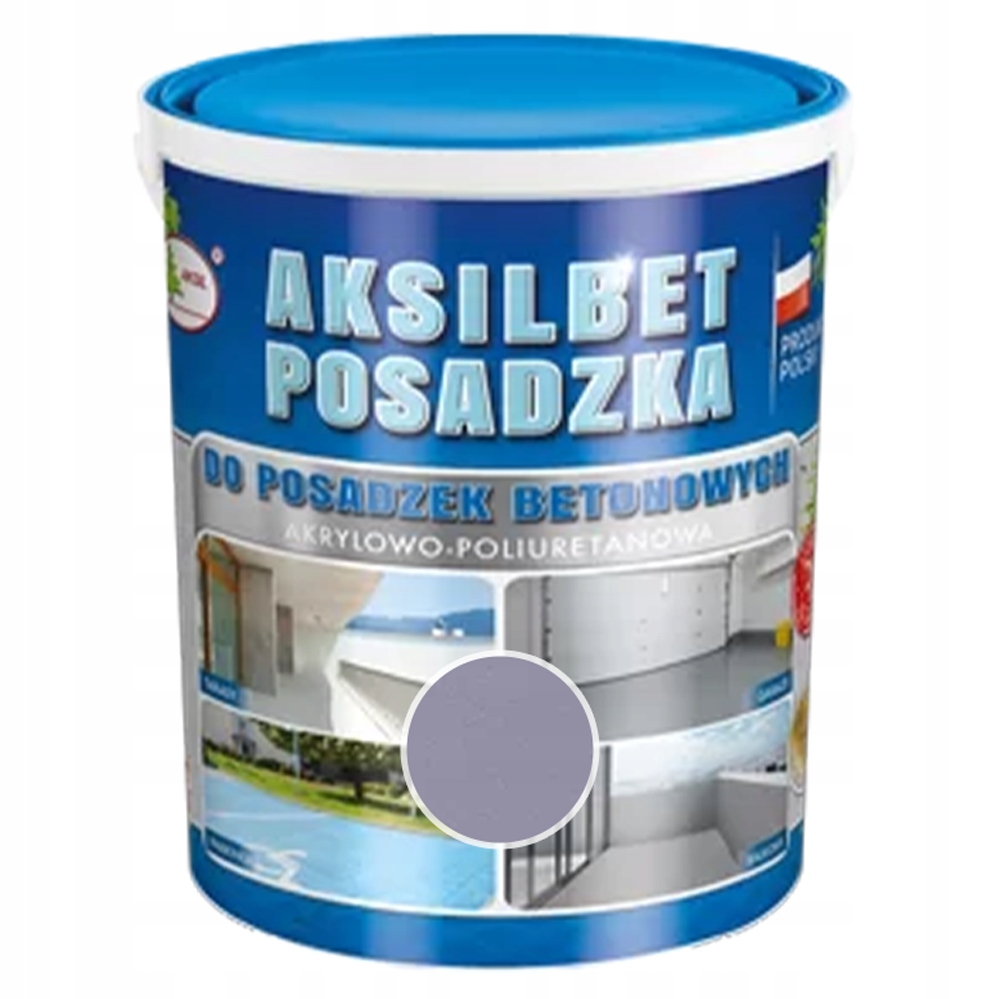Farba do posadzki Aksil Aksilbet Posadzka Popielaty RAL7037 5L
