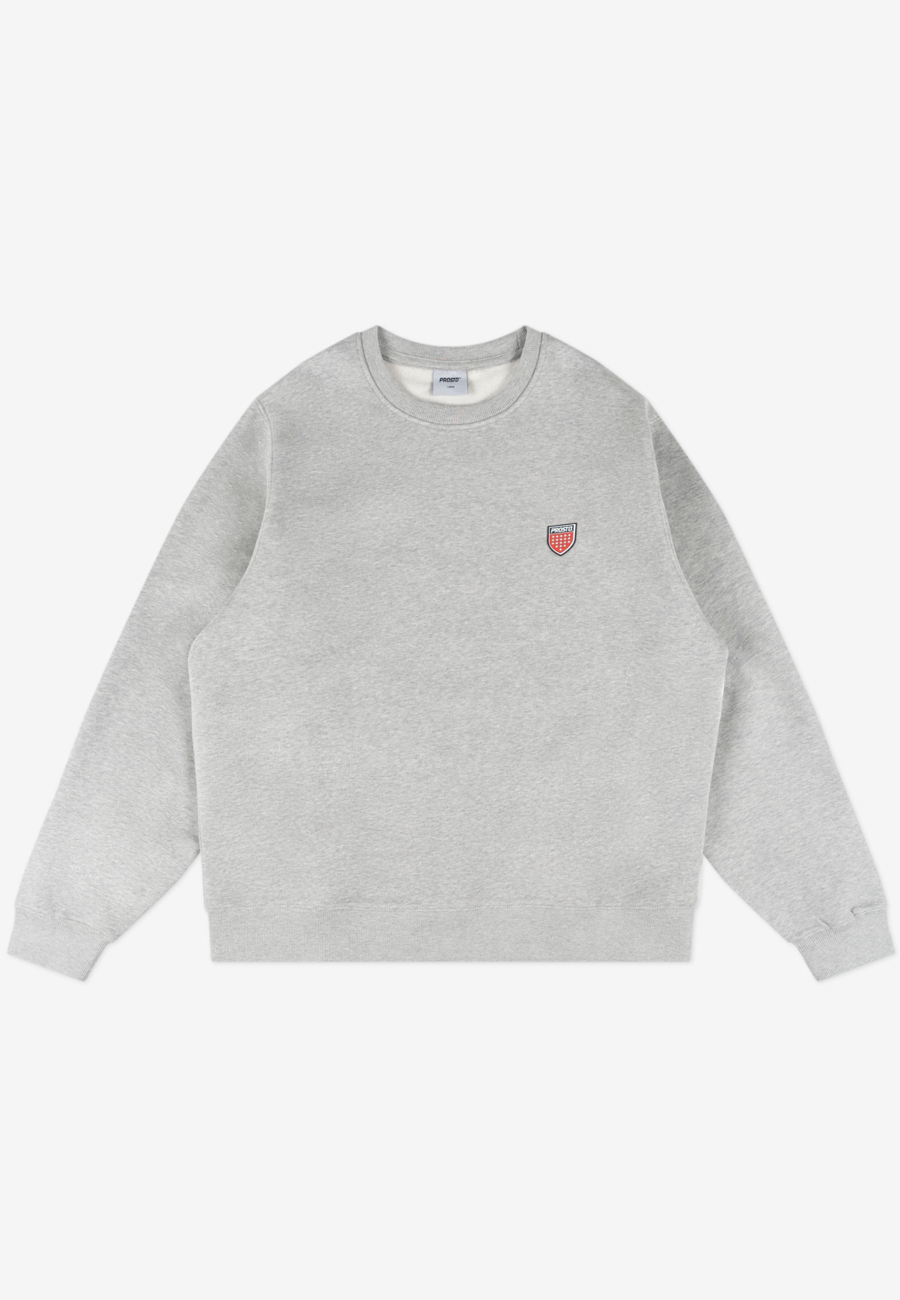 Męska szara bluza bez kaptura Prosto Shield XL