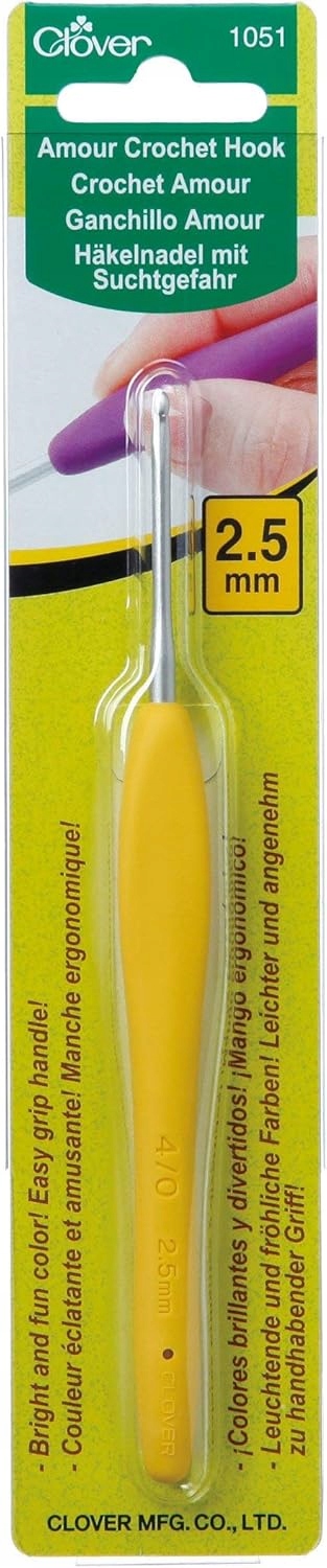 Háček ergonomické clover Amour 2,5 mm